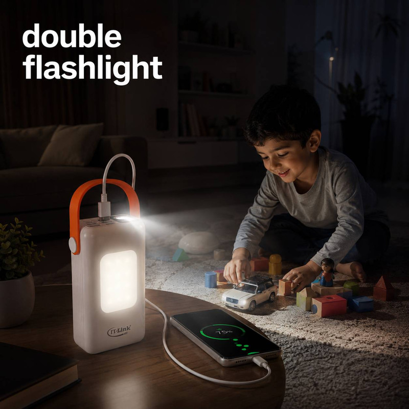 پاوربانک 22.5 وات آی تی لینک مدل Dual Light ظرفیت 30000 میلیآمپرساعت