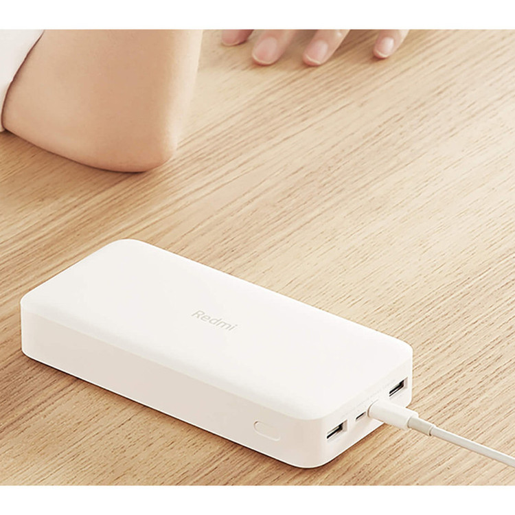 پاوربانک 18 وات شیائومی مدل Redmi ظرفیت 20000 میلیآمپرساعت