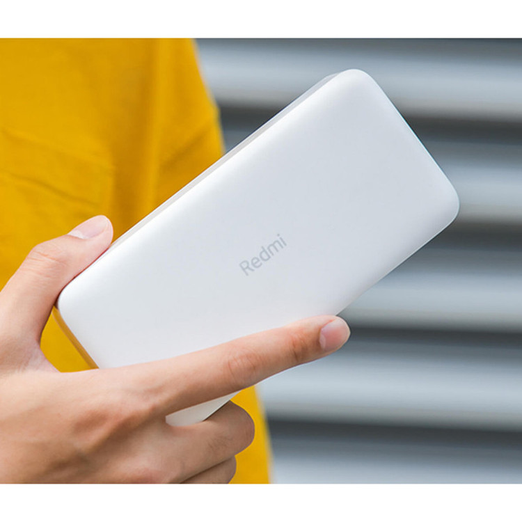 پاوربانک 18 وات شیائومی مدل Redmi PB200LZM ظرفیت 20000 میلی آمپرساعت به همراه شارژر دیواری سامسونگ و کابل تبدیل