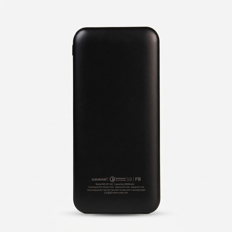 پاوربانک 22.5 وات گرند اسکای مدل GP - 102 ظرفیت 10000 میلیآمپرساعت به همراه کابل USB-C به USB-C