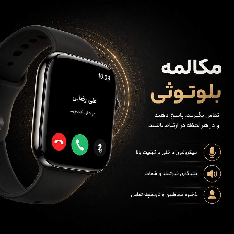 ساعت هوشمند 46 میلی متری مدل KX33 PLUS با بند سیلیکونی