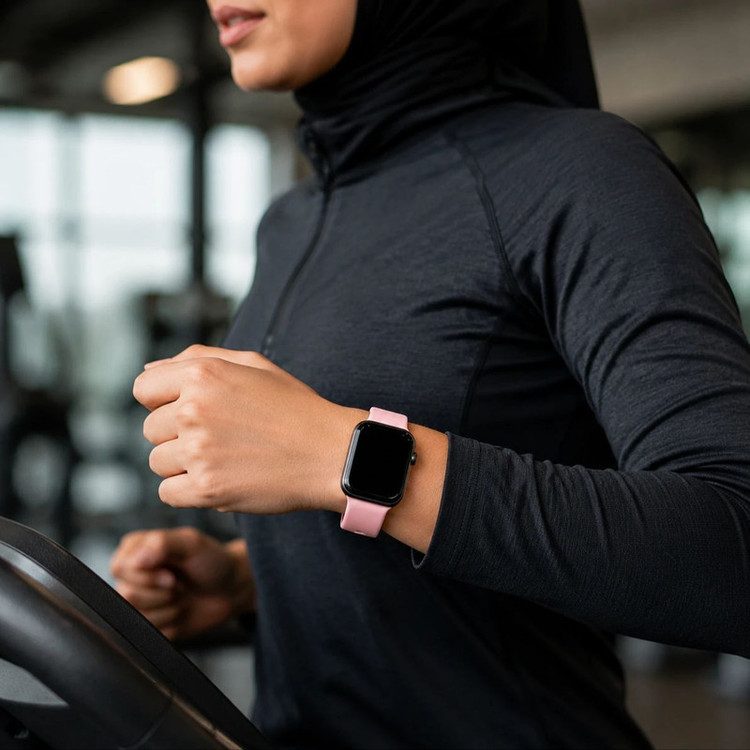 ساعت هوشمند 46 میلیمتری ام کی مدل W200 با بند سیلیکونی