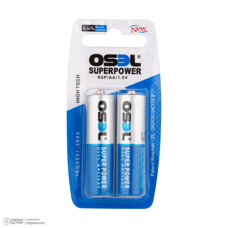 باتری قلمی اوسل مدل Super Power R6P بسته ۶ عددی