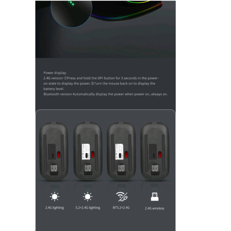 ماوس بی سیم مدل Silent RGB