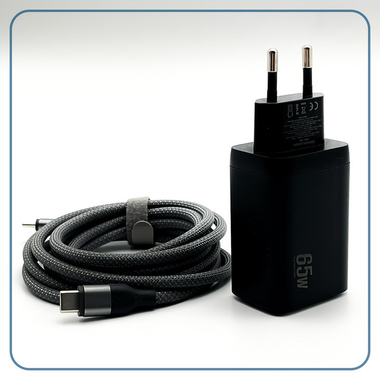 شارژر دیواری 65 وات وونک مدل PD-65W به همراه کابل USB-C
