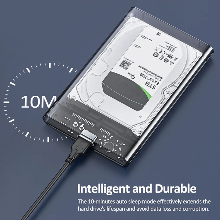 قاب هارد دیسک 2.5 اینچ اکسترنال USB-C مدل US-128
