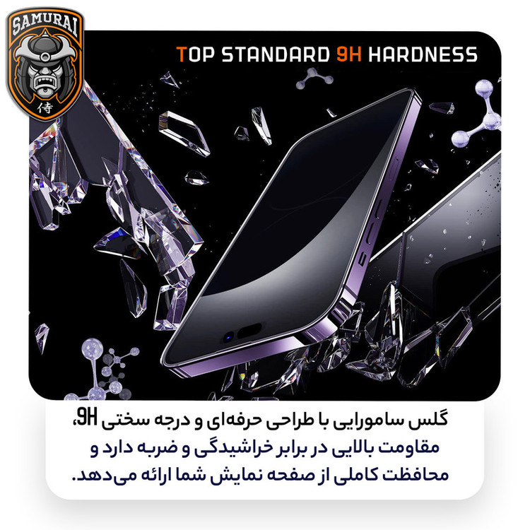 محافظ صفحه نمایش سامورایی مدل Invisiglass مناسب برای گوشی موبایل سامسونگ Galaxy S25 FE