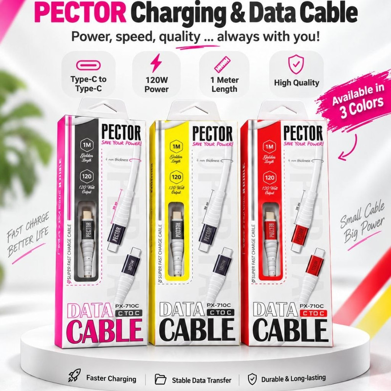 کابل USB-C پکتور مدل PX-710 طول 1 متر