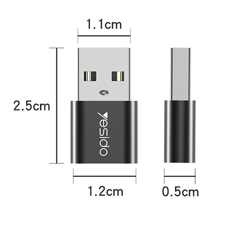 مبدل USB-C به USB یسیدو مدل GS09