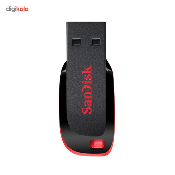 فلش مموری 16 گیگابایت سن دیسک مدل Cruzer Blade CZ50 با رابط USB 2.0 Type-A، طراحی بدون درپوش و قابلیت رمزگذاری اطلاعات