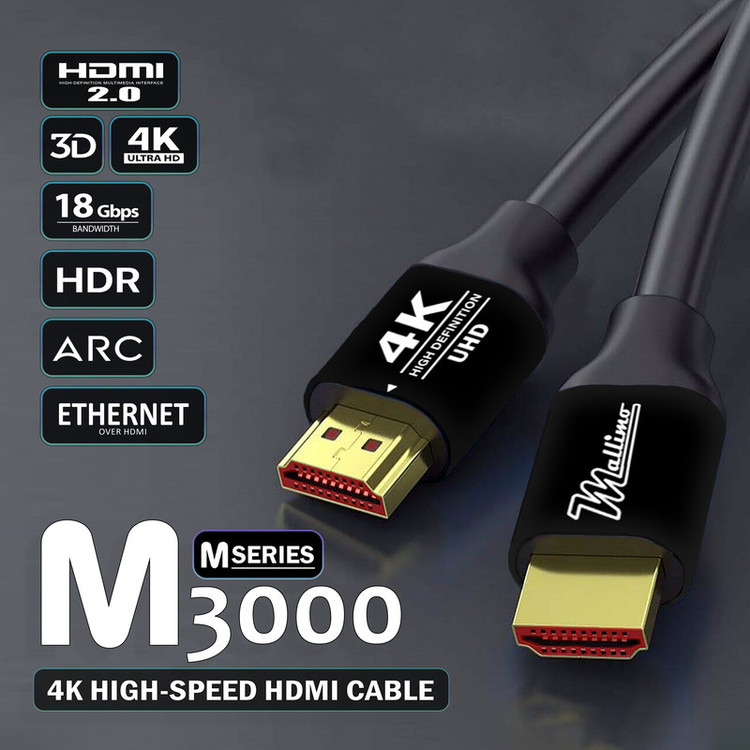 کابل HDMI 4K مالیمو مدل M3000 طول 1.5 متر