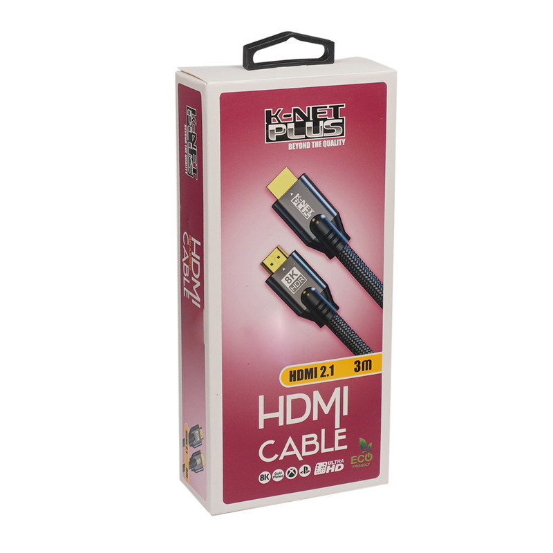 کابل HDMI 2.1 کی نت پلاس مدل KP-CH21B30 طول 3 متر