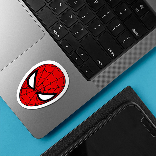 استیکر لپ تاپ توییجین و موییجین طرح Spiderman کد 01 مجموعه 10 عددی