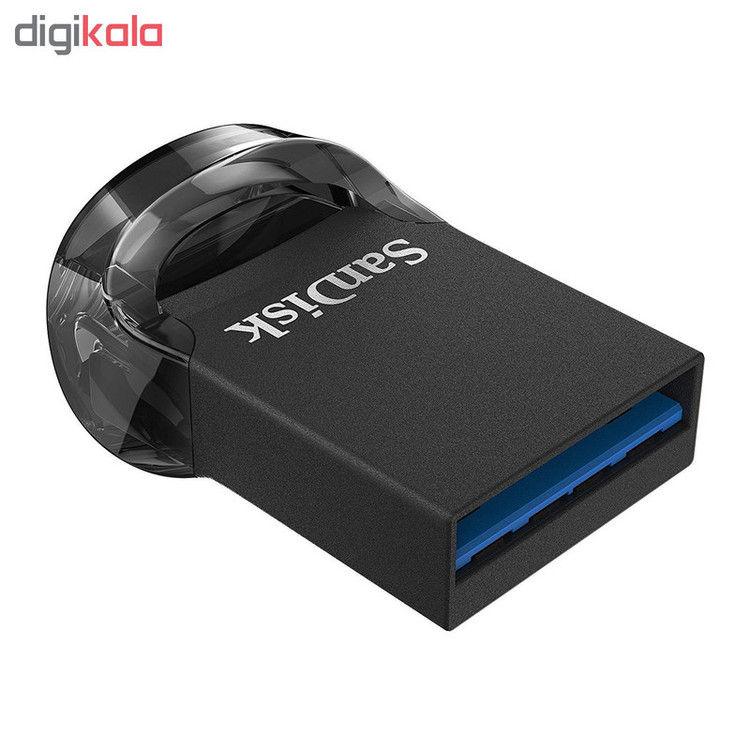 فلش مموری سن دیسک مدل ULTRA FIT USB 3.1 ظرفیت 64 گیگابایت با سرعت خواندن 130 مگابایت بر ثانیه، طراحی فوق کوچک، نرمافزار امنیتی SanDisk SecureAccess و بازیابی فایل RESCUEPRO Deluxe، مناسب ضبط خودرو و تلویزیون