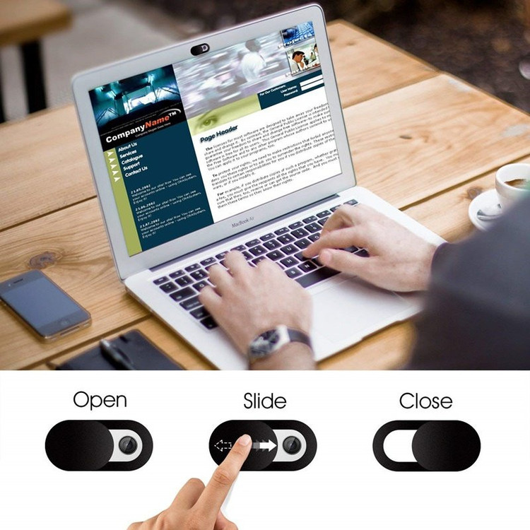 کاور لنز دوربین لپ تاپ ولگا مدل Vol-Top بسته 5 عددی