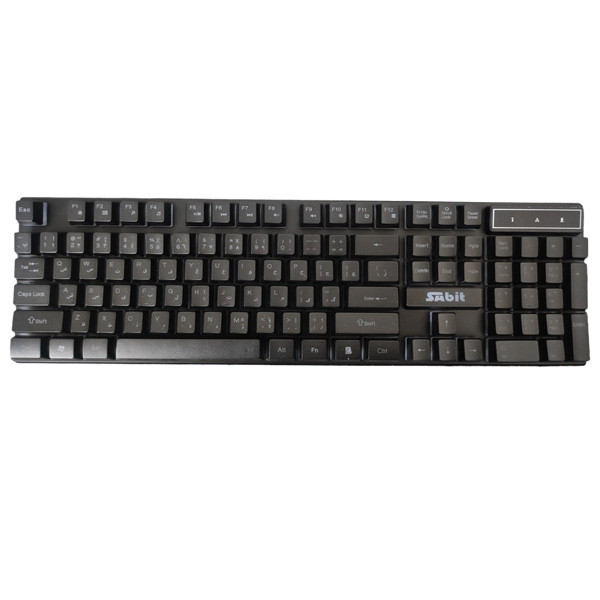 کیبورد گیمینگ سابیت مدل GK-5200، سوییچ ممبران، Full-Size، نورپردازی LED RGB