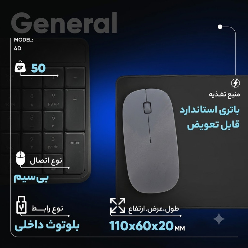 موس بیسیم مدل مینیاتوری