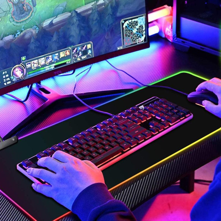 ماوس پد مخصوص بازی مدل RGB 80x30