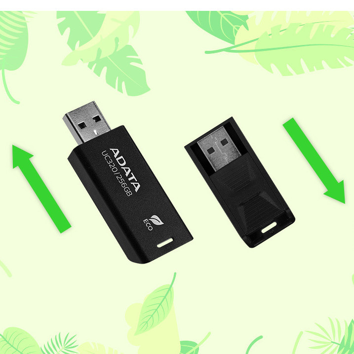 فلش مموری 64 گیگابایت ای دیتا مدل UC320 با رابط USB 3.2 Gen 1 و طراحی کشویی
