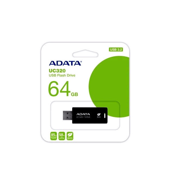 فلش مموری 64 گیگابایت ای دیتا مدل UC320 با رابط USB 3.2 Gen 1 و طراحی کشویی