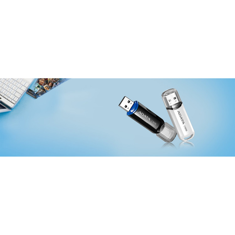فلش مموری ای دیتا مدل C906 با ظرفیت 32 گیگابایت، رابط USB 2.0 و طراحی درپوشدار قابل حمل