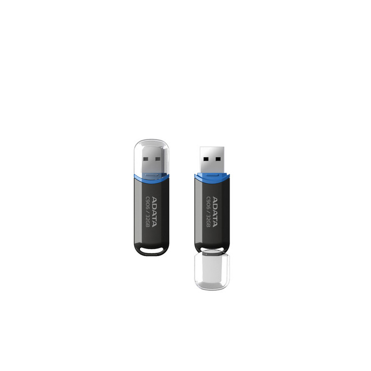فلش مموری ای دیتا مدل C906 با ظرفیت 32 گیگابایت، رابط USB 2.0 و طراحی درپوشدار قابل حمل