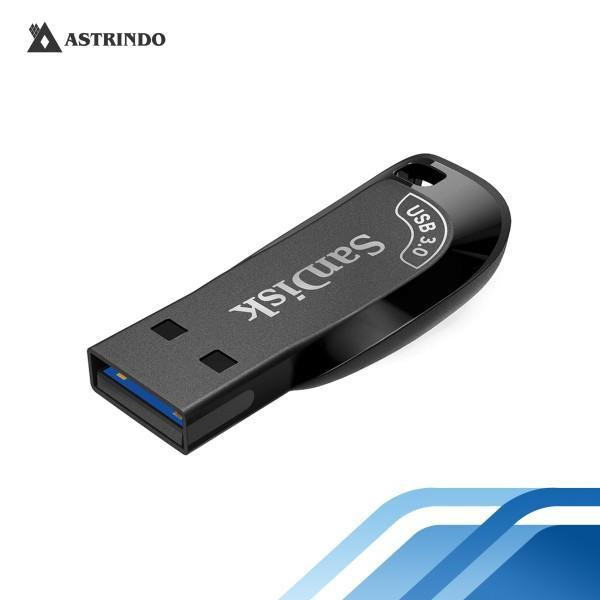 فلش مموری سن دیسک مدل ULTRA SHIFT CZ410 ظرفیت 32 گیگابایت، رابط USB 3.1 با سرعت خواندن 100 مگابایت بر ثانیه، مناسب ضبط خودرو و تلویزیون، دارای نرمافزار امنیتی SanDisk SecureAccess و بازیابی فایل RESCUEPRO DELUXE