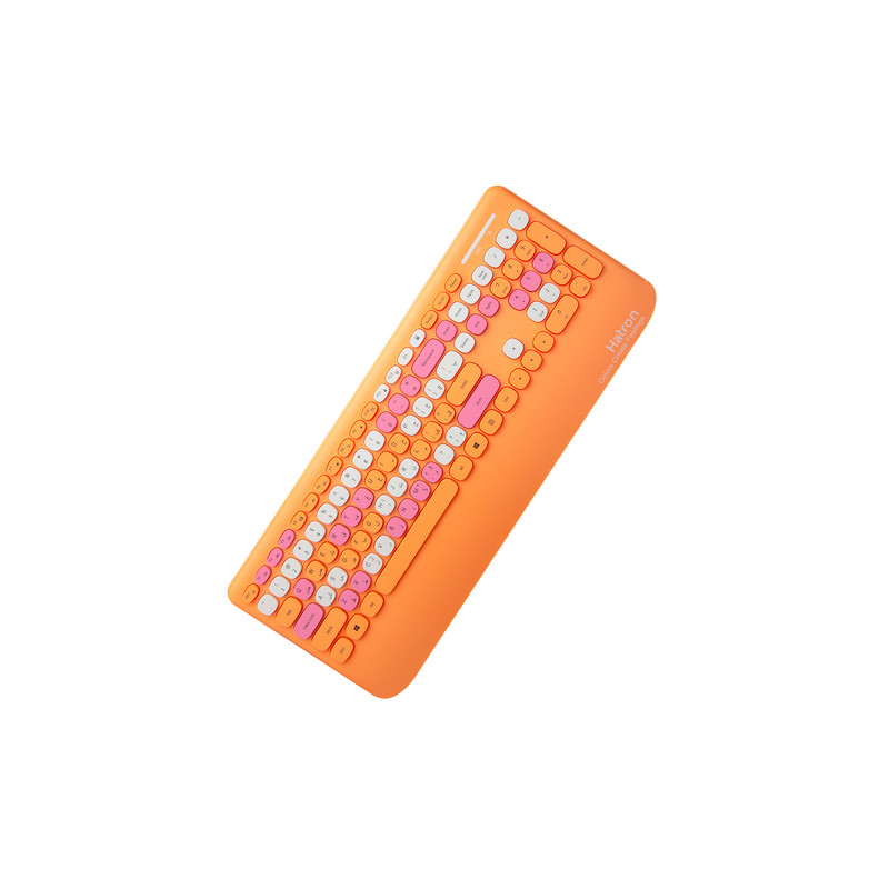 کیبورد و ماوس بی سیم هترون مدل HKCW350، سوییچ ممبران، Full-Size