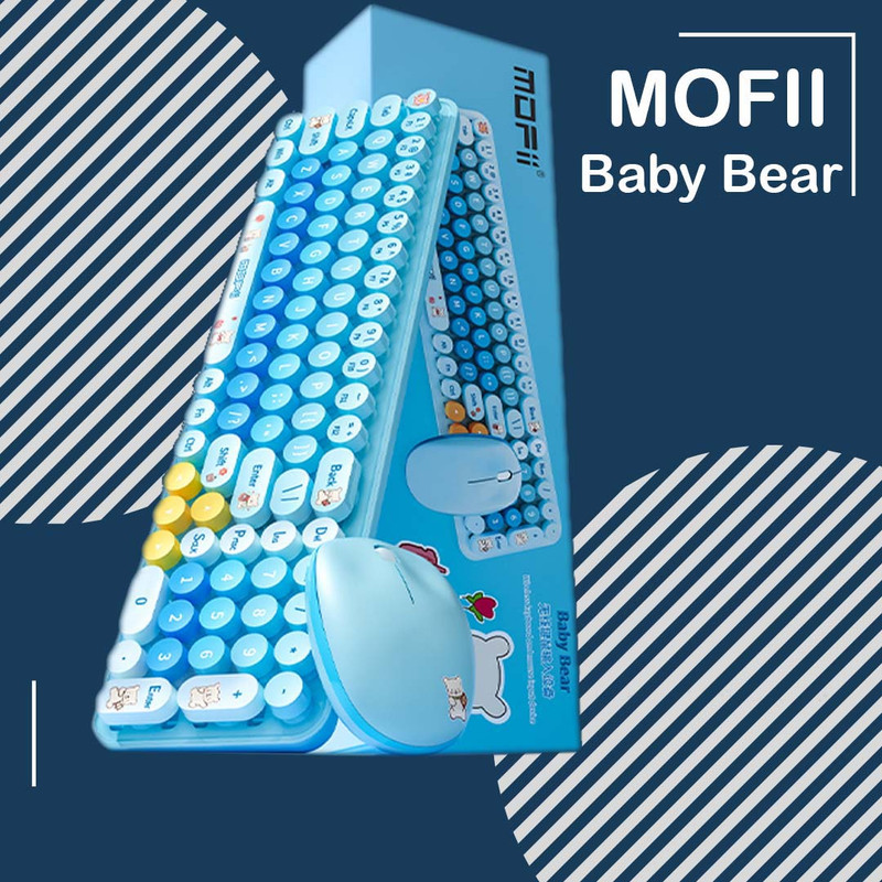کیبورد و ماوس بی سیم مافی مدل Baby Bear