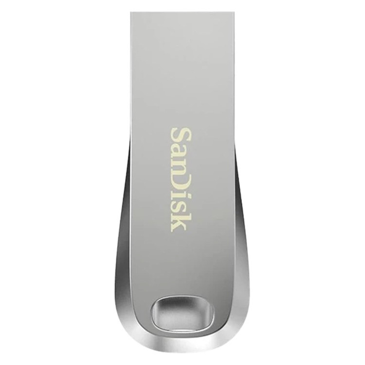 فلش مموری سن دیسک Ultra Luxe ظرفیت 64 گیگابایت با رابط USB 3.1 سرعت خواندن تا 150 مگابایت بر ثانیه، بدنه فلزی مقاوم، پشتیبانی از نرمافزار رمزگذاری اطلاعات