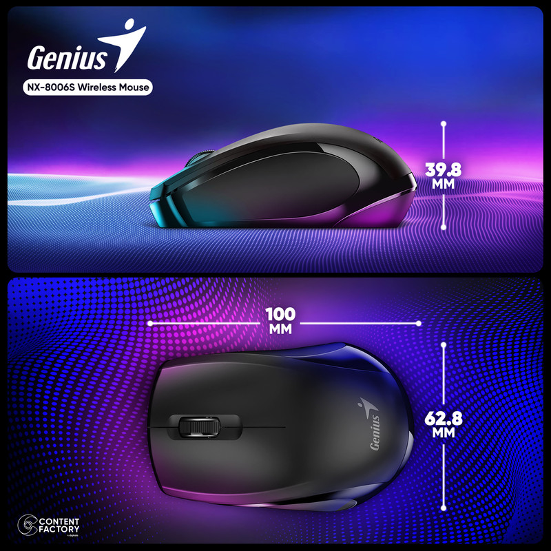 ماوس بی سیم جنیوس مدل NX-8006S