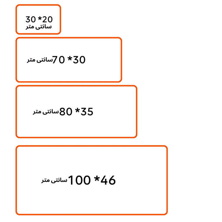 ماوس پد پِروین مدل DE-35 سایز 100*46 سانتی متر