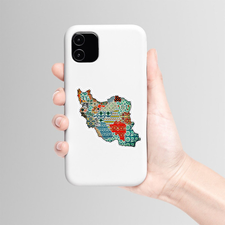 استیکر لپ تاپ و موبایل بووم طرح ایران کد SP1