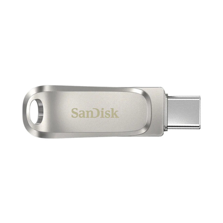 فلش مموری سن دیسک مدل Luxe ظرفیت 32 گیگابایت سرعت خواندن 150 مگابایت بر ثانیه اتصال USB-C طراحی ساده و وزن 19 گرم