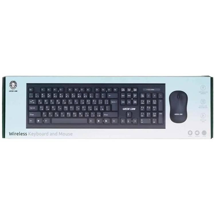 کیبورد و ماوس بی سیم گرین لاین مدل GNWS24GKEYMBK