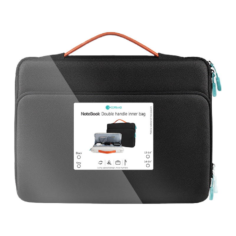 کیف لپ تاپ کوتتسی مدل NoteBooK Double handle inner bag 14015-S-BK مناسب برای لپ تاپ 13 اینچی