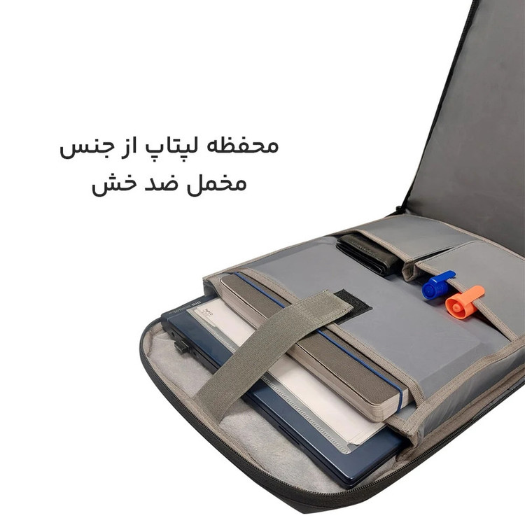 کوله پشتی لپ تاپ مایسا مدل 2517 مناسب برای لپ تاپهای تا 15.6 اینچ