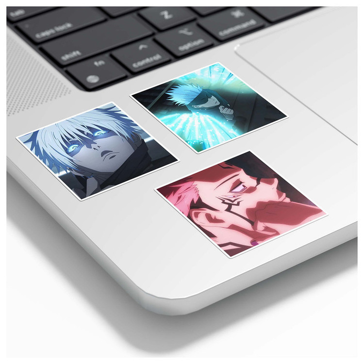 برچسب لپتاپ گوفی مدل انیمه جوجوتسو کایسن Gojo Jujutsu Kaisen Anime کد K11 مجموعه 8 عددی
