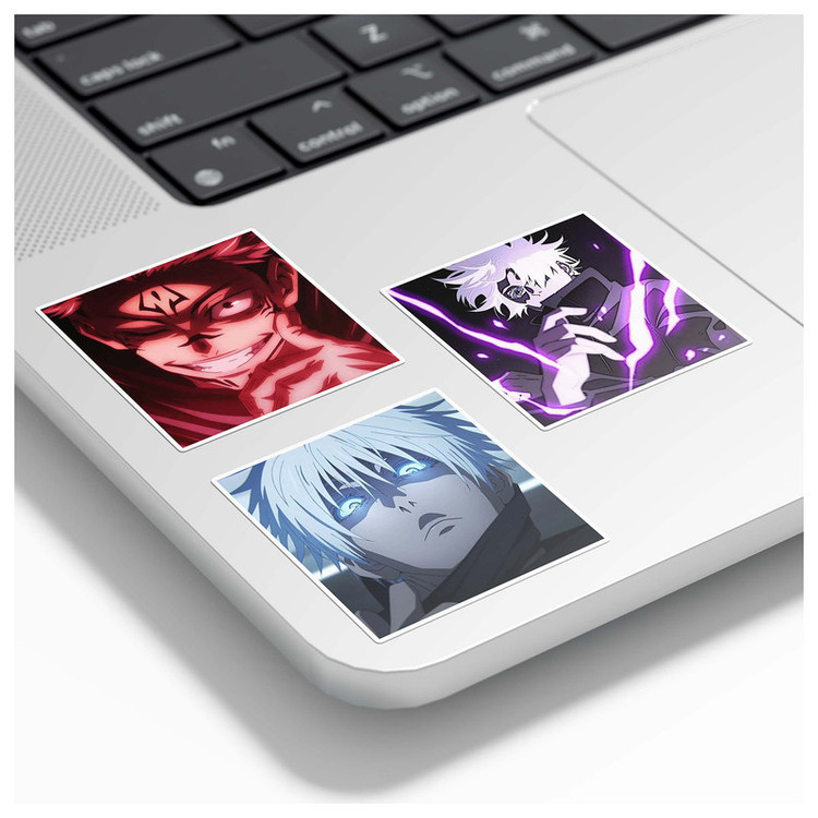 برچسب لپتاپ گوفی مدل انیمه جوجوتسو کایسن Gojo Jujutsu Kaisen Anime کد K11 مجموعه 8 عددی