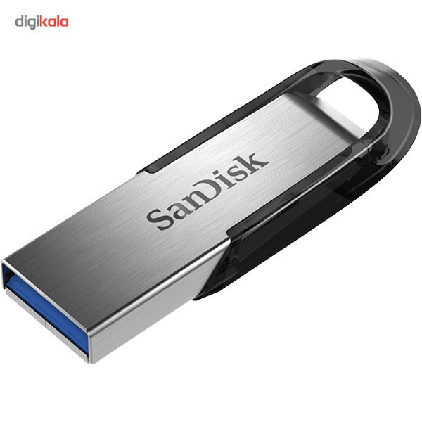 فلش مموری سن دیسک مدل Ultra Flair CZ73 ظرفیت 16 گیگابایت با بدنه فلزی، پورت USB 3.0، سازگار با USB 2.0 و قابلیت رمزگذاری فایلها