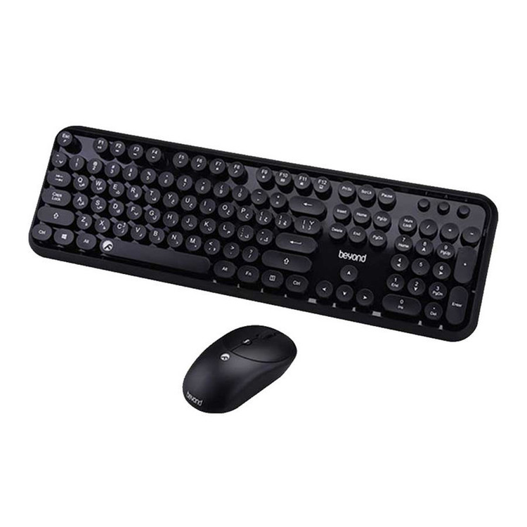 کیبورد و ماوس بی سیم بیاند مدل BMK-8101RF، سوییچ ممبران، Full-Size