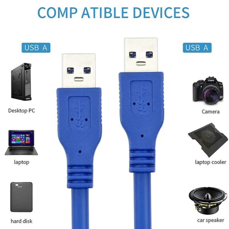 کابل لینک USB3.0 سِلِنِت مدل AWM طول 0.6 متر
