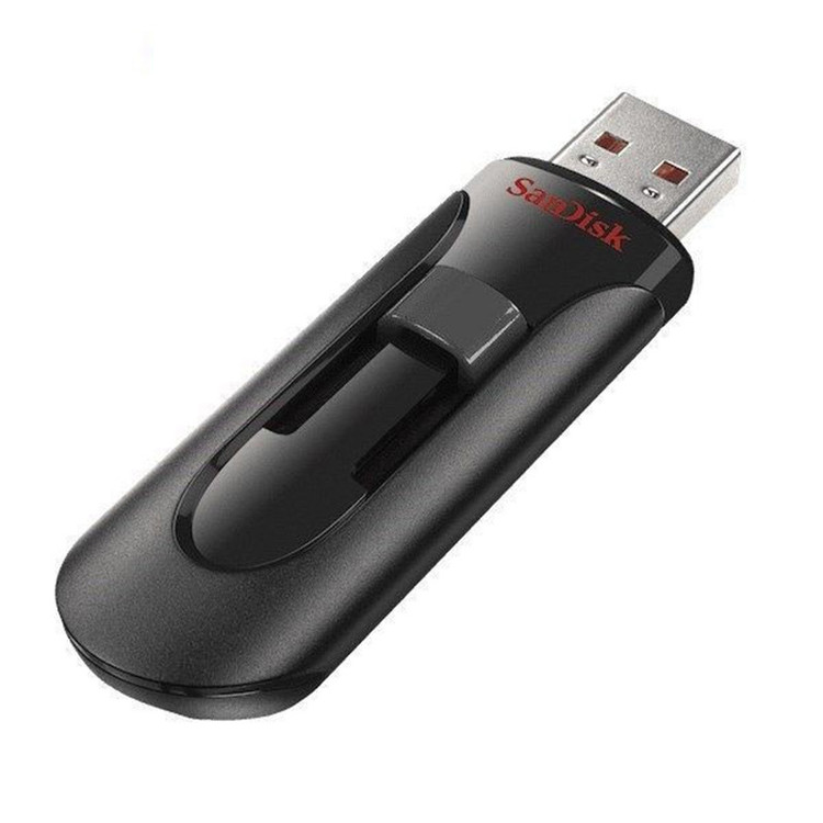 فلش مموری 256 گیگابایت سن دیسک مدل CRUZER GLIDE 3.0 با رابط USB سه و مقاومت در برابر شوک، لرزش و گرد و غبار