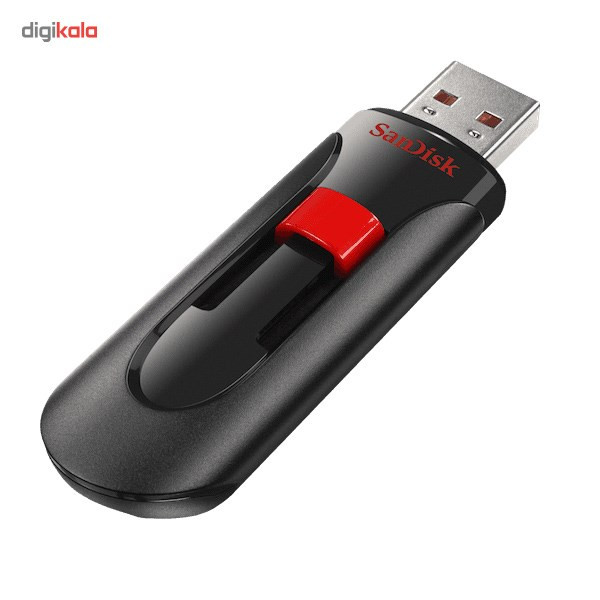 فلش مموری 256 گیگابایت سن دیسک مدل CRUZER GLIDE CZ60 با طراحی کشویی، رابط USB 2.0 و بدنه مقاوم در برابر اثر انگشت و لک