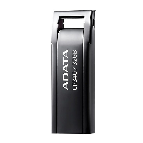 فلش مموری 128 گیگابایتی ای دیتا مدل UR340، با بدنه فلزی و پورت USB 3.1، مقاوم در برابر شوک و لرزش