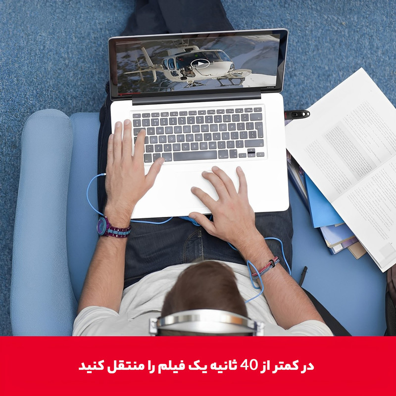فلش مموری USB 3.0 سن دیسک مدل CZ48 ظرفیت 32 گیگابایت
