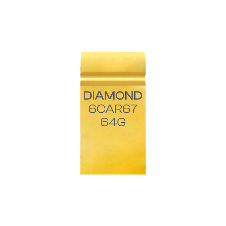فلش مموری 64 گیگابایت ادونس مدل DIAMOND با رابط USB 2.0 Type-A، بدنه فلزی و طراحی بندانگشتی