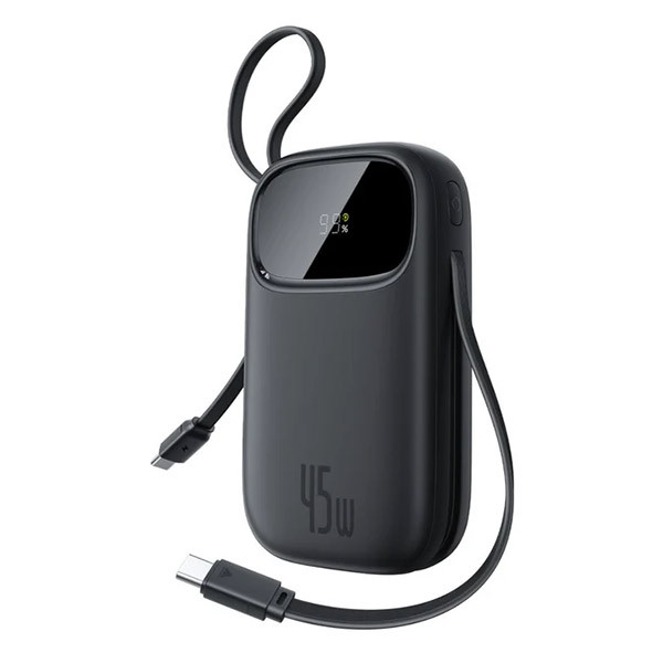 پاوربانک 45 وات بیسوس مدل EnerFill FC31 Qpow3 ظرفیت 20000 میلیآمپرساعت به همراه 2 عدد کابل لایتنینگ / USB-C