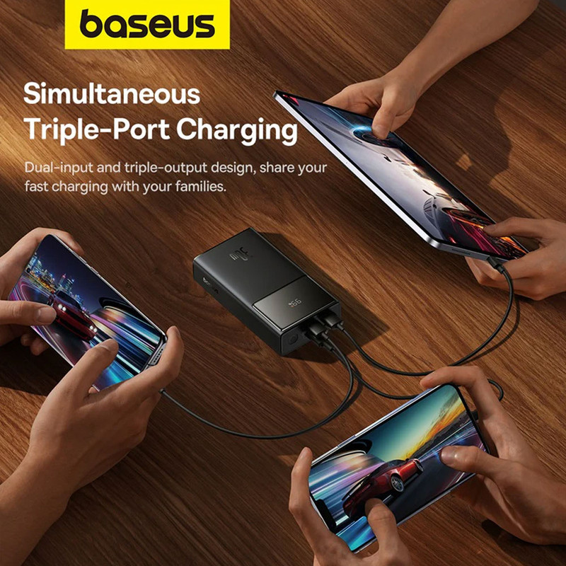 پاوربانک 30 وات بیسوس مدل Star-Lord Digital Display Fast Charging ظرفیت 10000 میلی آمپر ساعت