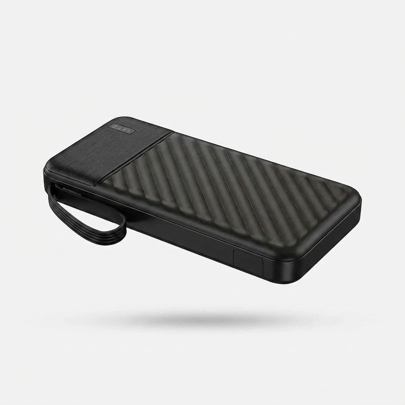 پاوربانک 10.5 وات پرودو مدل PIANO ظرفیت 10000 میلیآمپرساعت به همراه چهار عدد کابل MicroUSB/ USB-C / USB / لایتنینگ